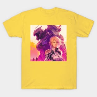 Siren  - Vintage Poster | Mecha T-Shirt